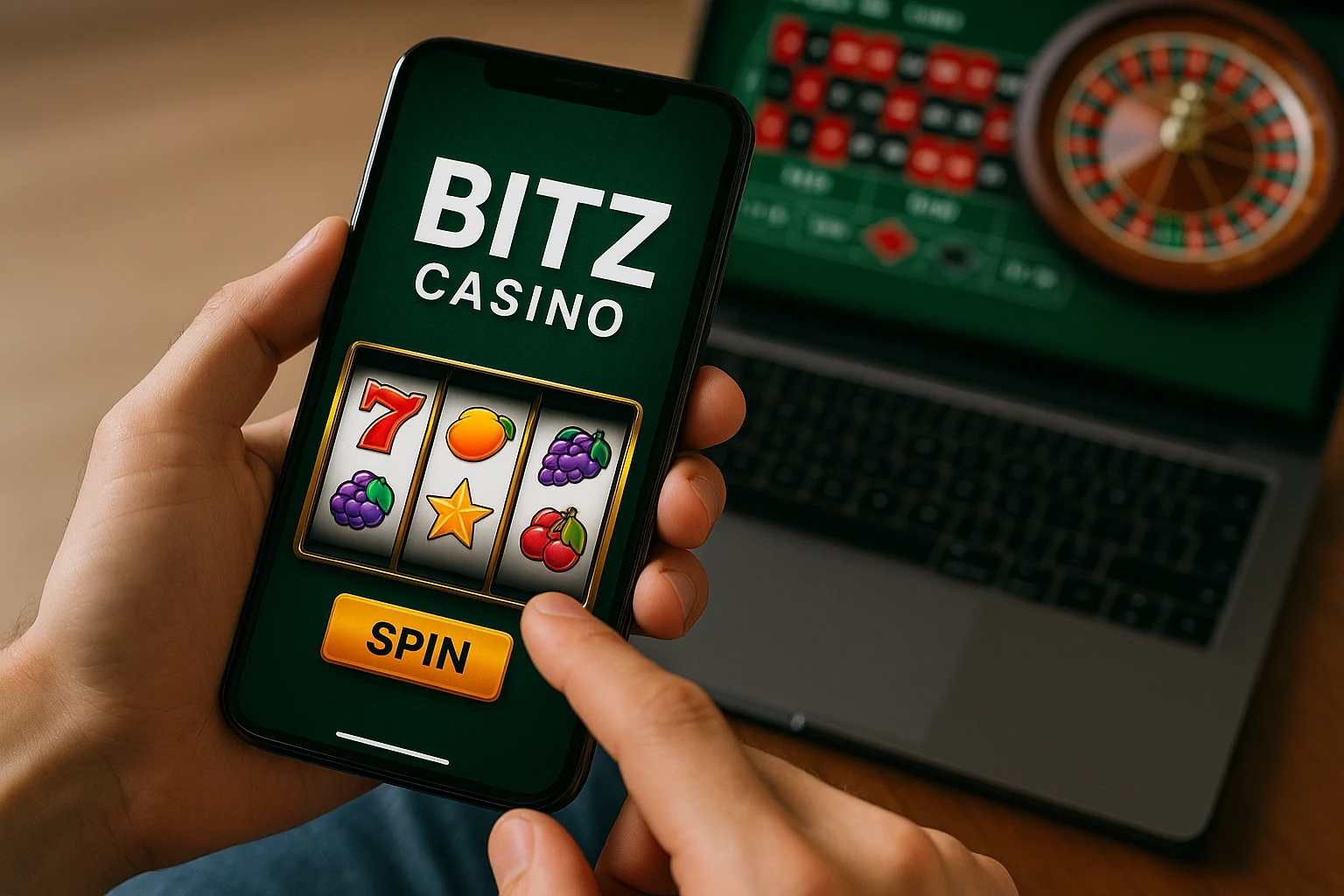 мобільна версія Bitz casino
